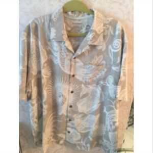 Tommy Bahama Abstract Print ButtonDown Shirt SZ XL